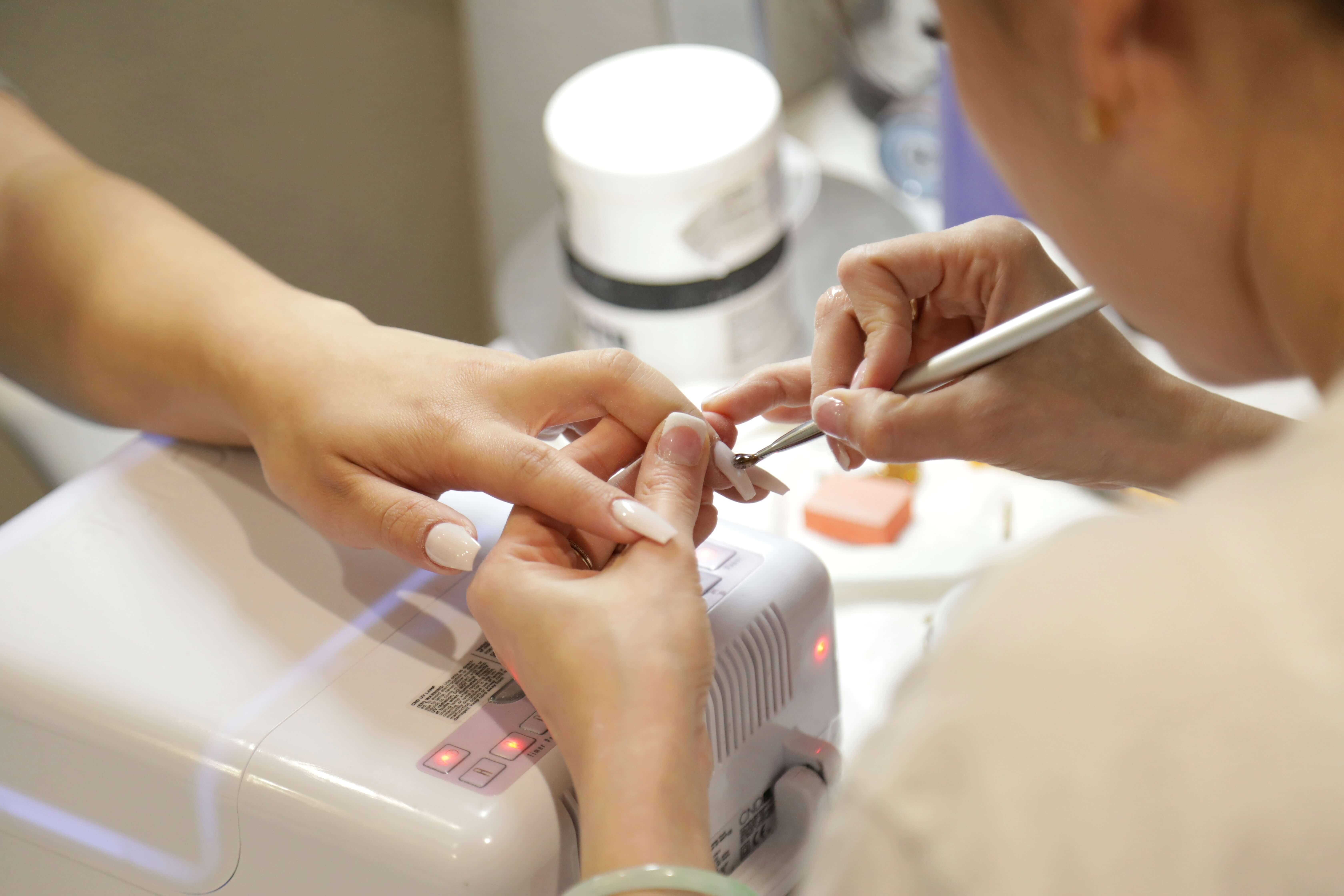 Nail salon manicure service