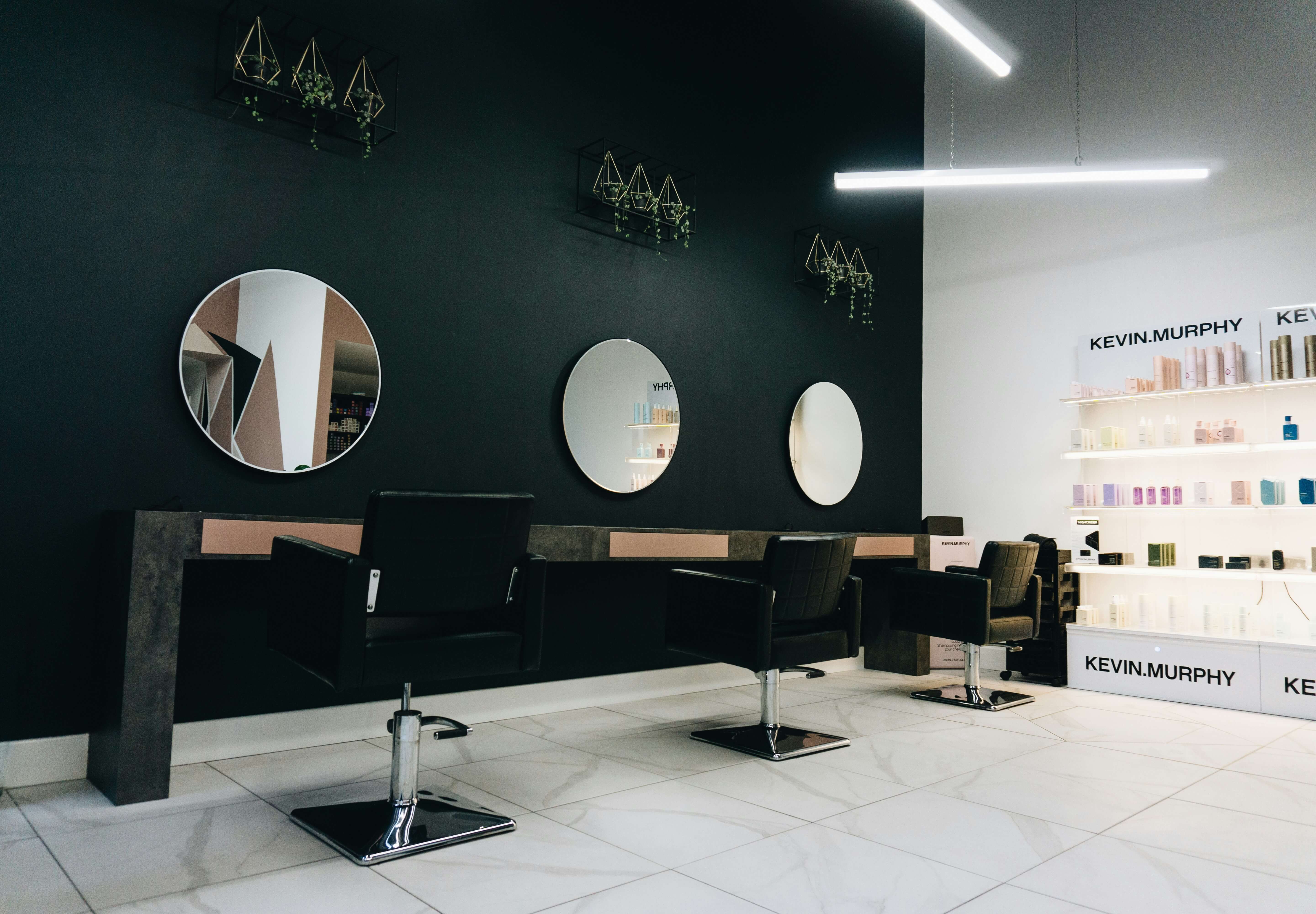 Modern nail salon interior